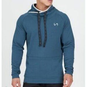 TLF Teal Pullover Hoodie 2XL With Kangaroo Pocket & Drawstring Collar Mens